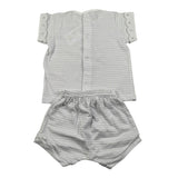 Calamaro Completo 2 Pezzi T-Shirt-Culotte per Neonato 17462 BIANCO CALAMARO 