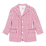 Dou Dou Giacca Tinta Unita con Fantasia A Righe per Bambina DW2P34 BORDEAUX DOU DOU 