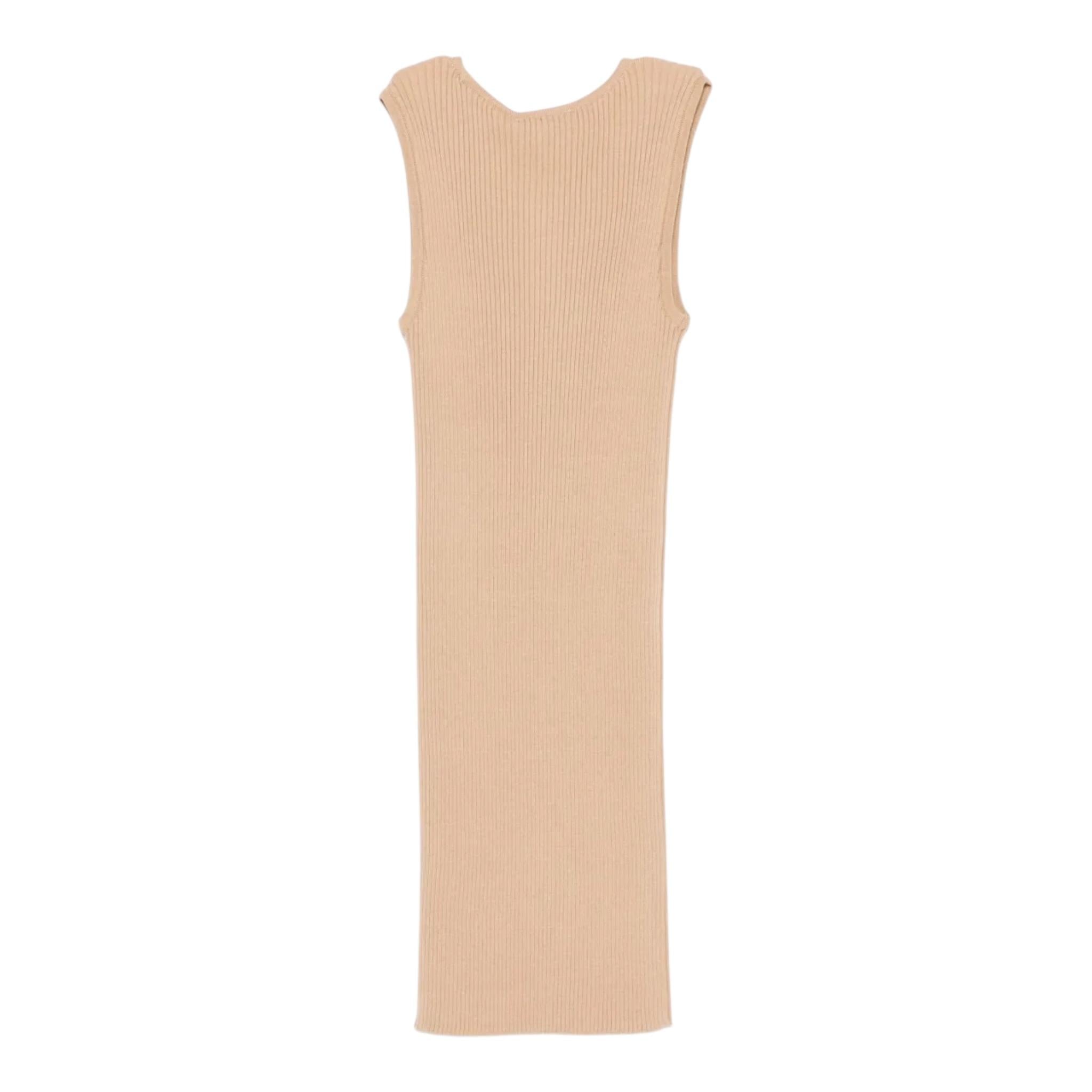 Twinset Abito Tinta Unita Giromanica In Maglia per Bambina 251GJ3410X MARRONE TWINSET 