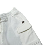 Please Bermuda Tinta Unita con Elastico In Vita per Neonato RE62042B71 BIANCO PLEASE 