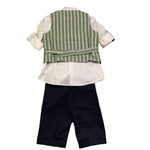 Mai'S Kids Completo 4 Pezzi Camicia-Papillon-Gilet-Pantalone per Bambino VASCO BLU MAI'S KIDS 