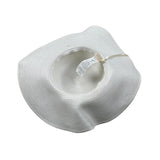 Monnalisa Cappello Paglia Tinta Unita con Applicazioni per Bambina 795010 BIANCO MONNALISA 