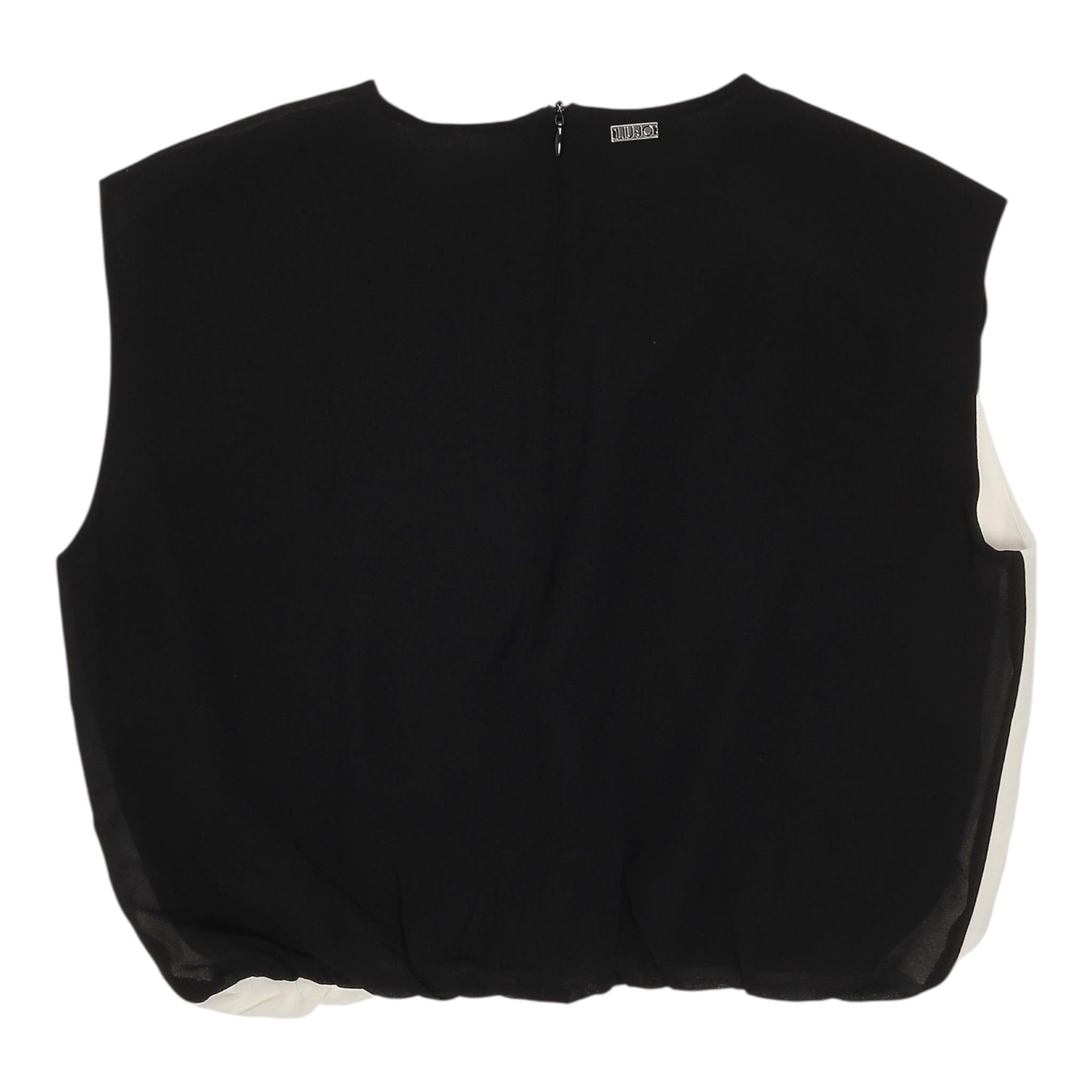 Liu Jo Top Bicolore Giromanica per Bambina G5065 BIANCO/NERO LIU JO 