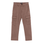 FAY pantalone tinta unita con tasconi Marrone per Bambino FVP20 MARRONE FAY 