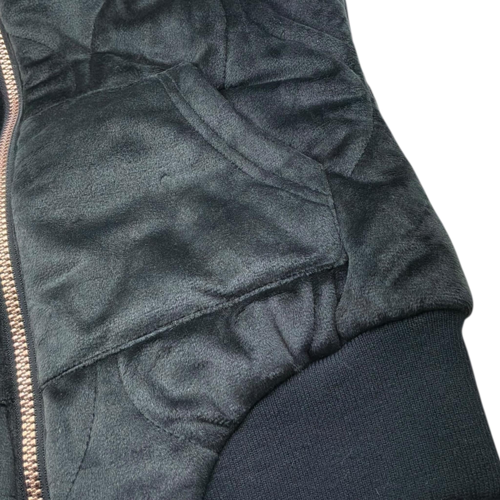 Juicy Couture Giubbino Modello Smanicato Tinta Unita con Zip per Bambina JBX6520 NERO JUICY COUTURE 