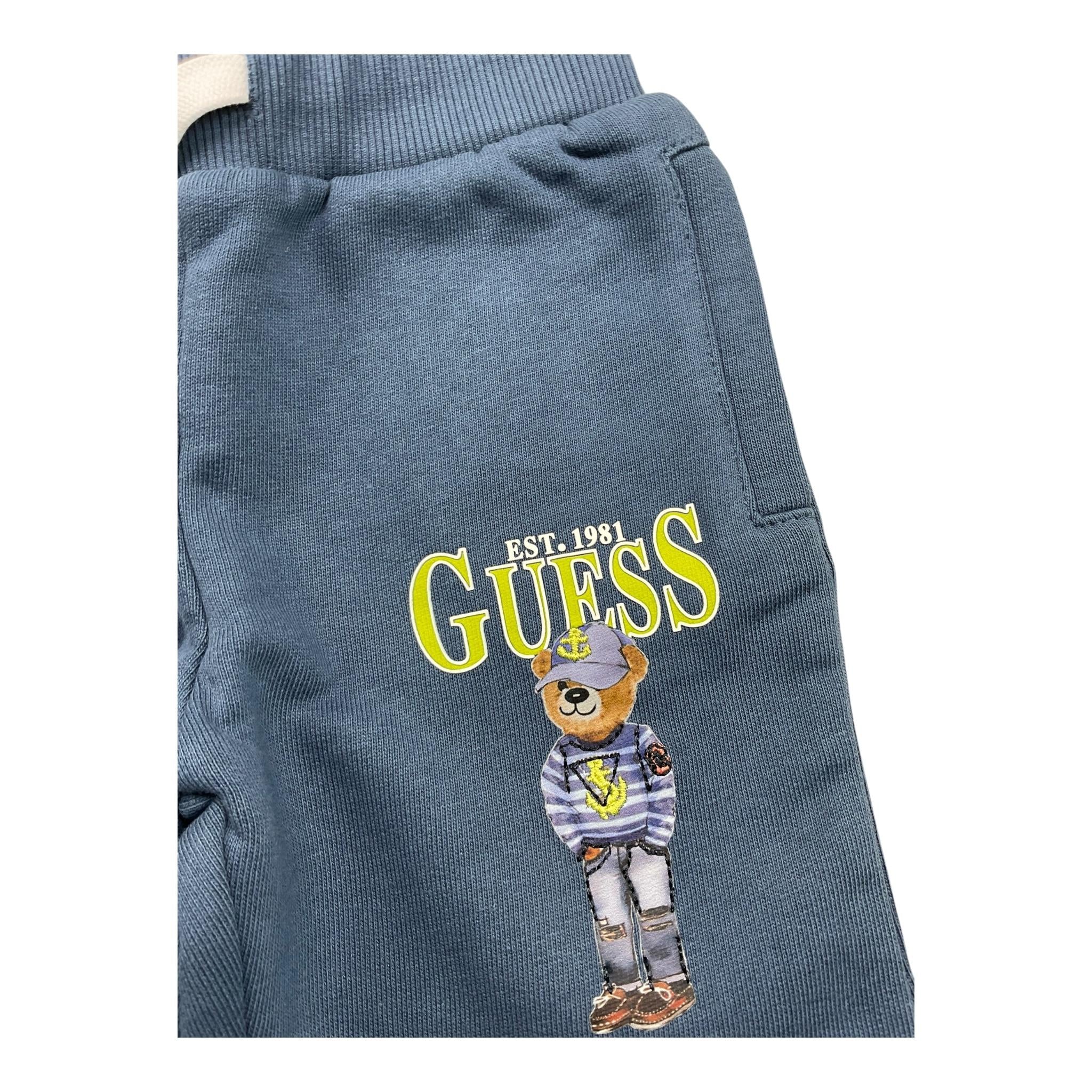 Guess Bermuda Tinta Unita In Tuta per Neonato N5RD03KAD74 PETROLIO GUESS 