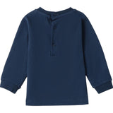 Minibanda Shirt Girocollo Tinta Unita con Stampa per Neonato 3B612 BLU MINIBANDA 