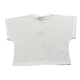 Disclaimer T-Shirt Girocollo Tinta Unita con Stampa E Brillantini per Bambina 25EDK58552 BIANCO DISCLAIMER 