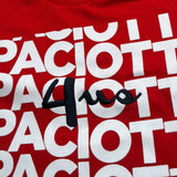 Cesare Paciotti T-Shirt Tinta Unita Girocollo con Stampa per Neonato TSP0100B ROSSO CESARE PACIOTTI 