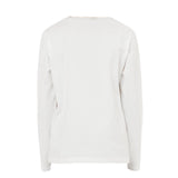 Liu Jo Shirt Girocollo Tinta Unita con Logo per Bambina GF4158 BIANCO LIU JO 