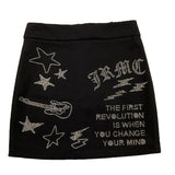 JOHN RICHMOND gonna tinta unita con brillantini Nero per Bambina RGA25239GO NERO JOHN RICHMOND 