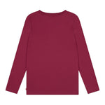 LEVI'S shirt girocollo tinta unita con stampa Bordeaux per Bambina 4EL056 BORDEAUX LEVI'S 