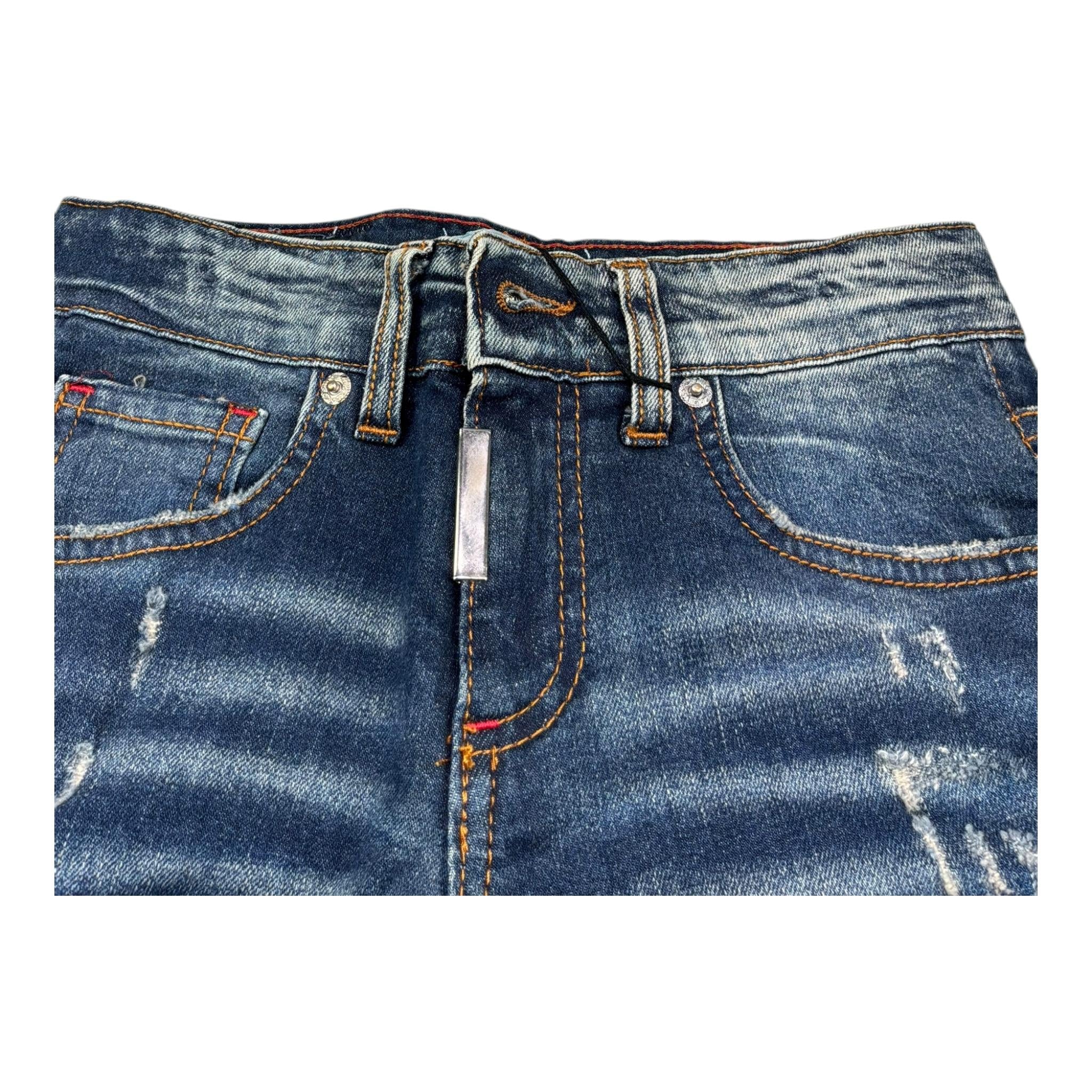 Cianotic Jeans Tinta Unita con Girovita Regolabile per Bambino 201755 BLU CIANOTIC 