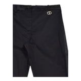 Twinset Pantalone Tinta Unita con Logo per Bambina 231GJ2012 NERO TWINSET 