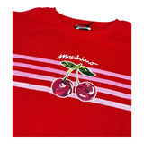 Moschino Abito Mezza Manica Tinta Unita con Stampa per Bambina HDV0HS ROSSO MOSCHINO 