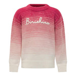 SAINT BARTH maglia girocollo tinta unita con stampa Fuxia per Bambina DANY009X FUXIA SAINT BARTH 