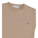 Dondup T-Shirt Girocollo Tinta Unita con Taschino per Bambino DMTS039 BEIGE DONDUP 