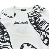 Just Cavalli Felpa Tinta Unita Girocollo con Stampa per Neonato JIP26128FE BIANCO JUST CAVALLI 