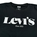 Levi'S T-Shirt Girocollo tinta unita con Stampa Nero per Bambino 8EC814 NERO LEVI'S 