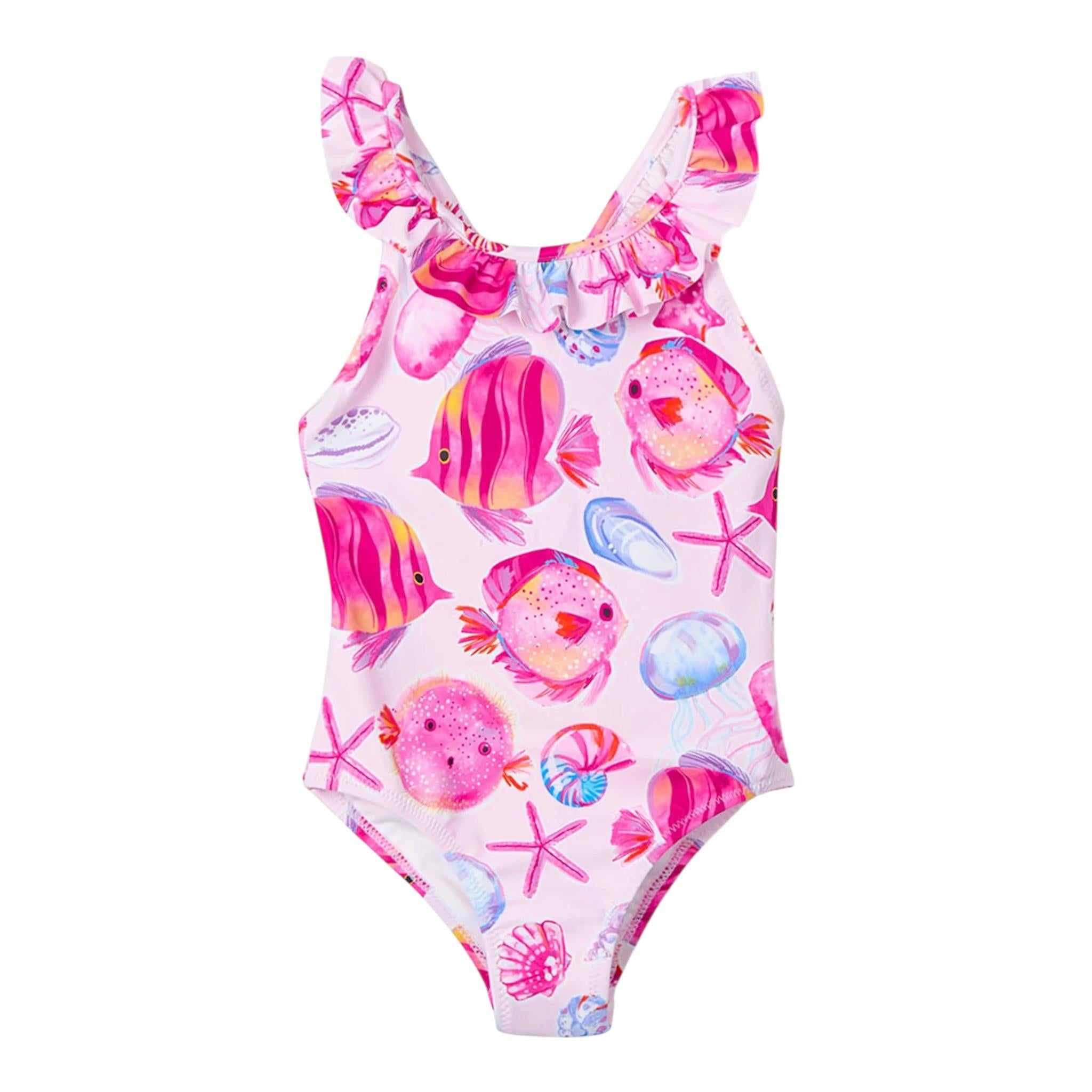 Mayoral Costume Inter Tinta Unita con Stampe per Neonata 3719 ROSA MAYORAL 