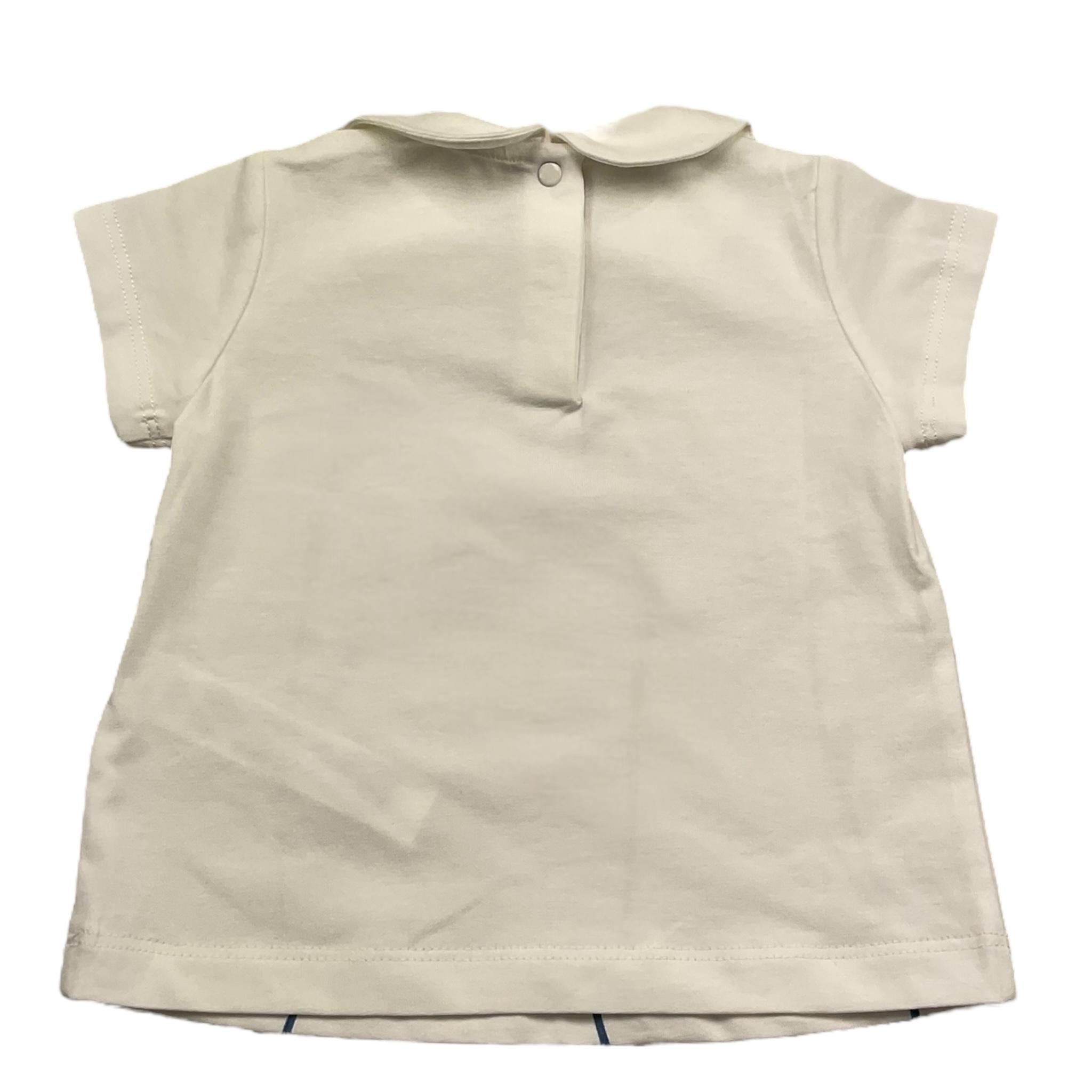 Liu Jo T-Shirt Girocollo Tinta Unita con Stampe per Neonata HA5045 BIANCO LIU JO 