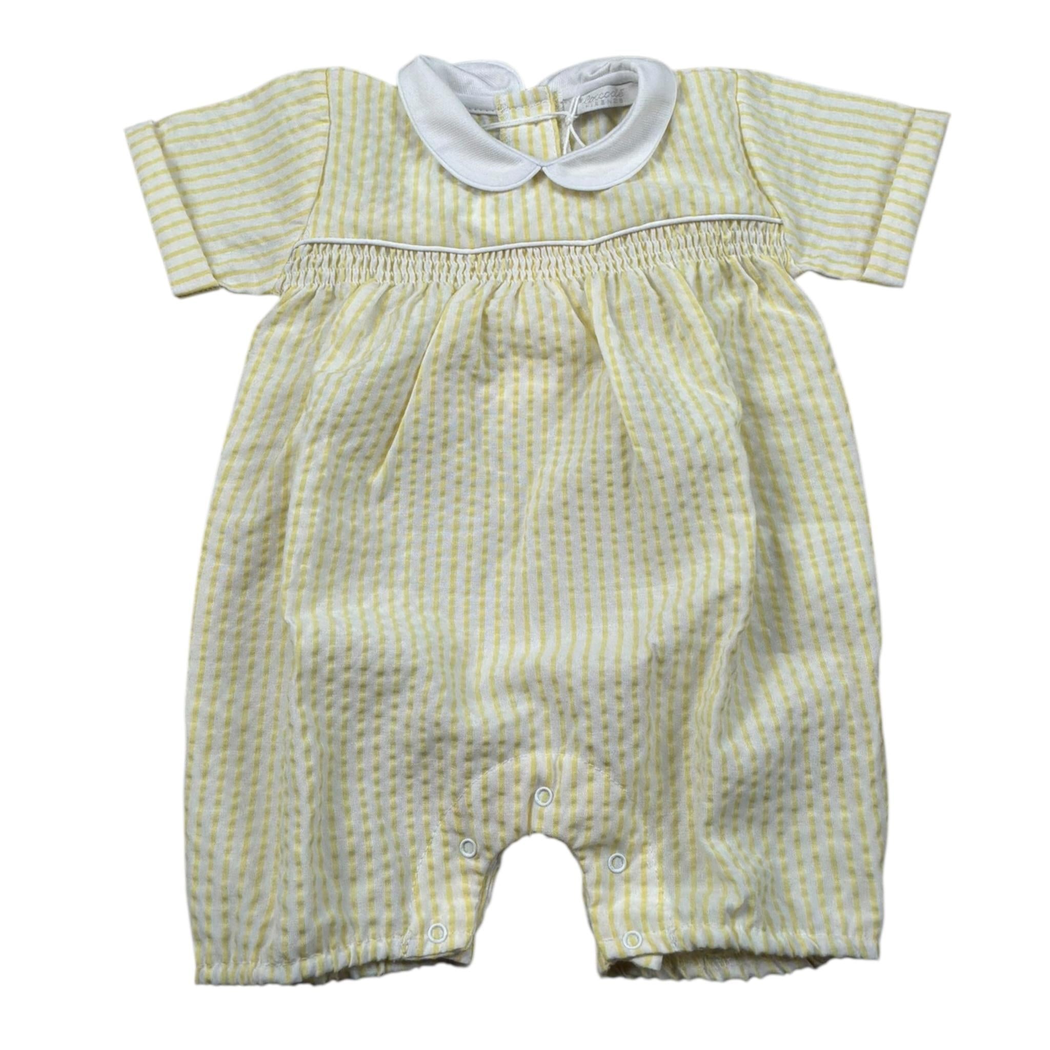 Coccode Pagliaccetto Fantasia A Righe Bicolore per Neonato C55147 BIANCO/GIALLO COCCODE 