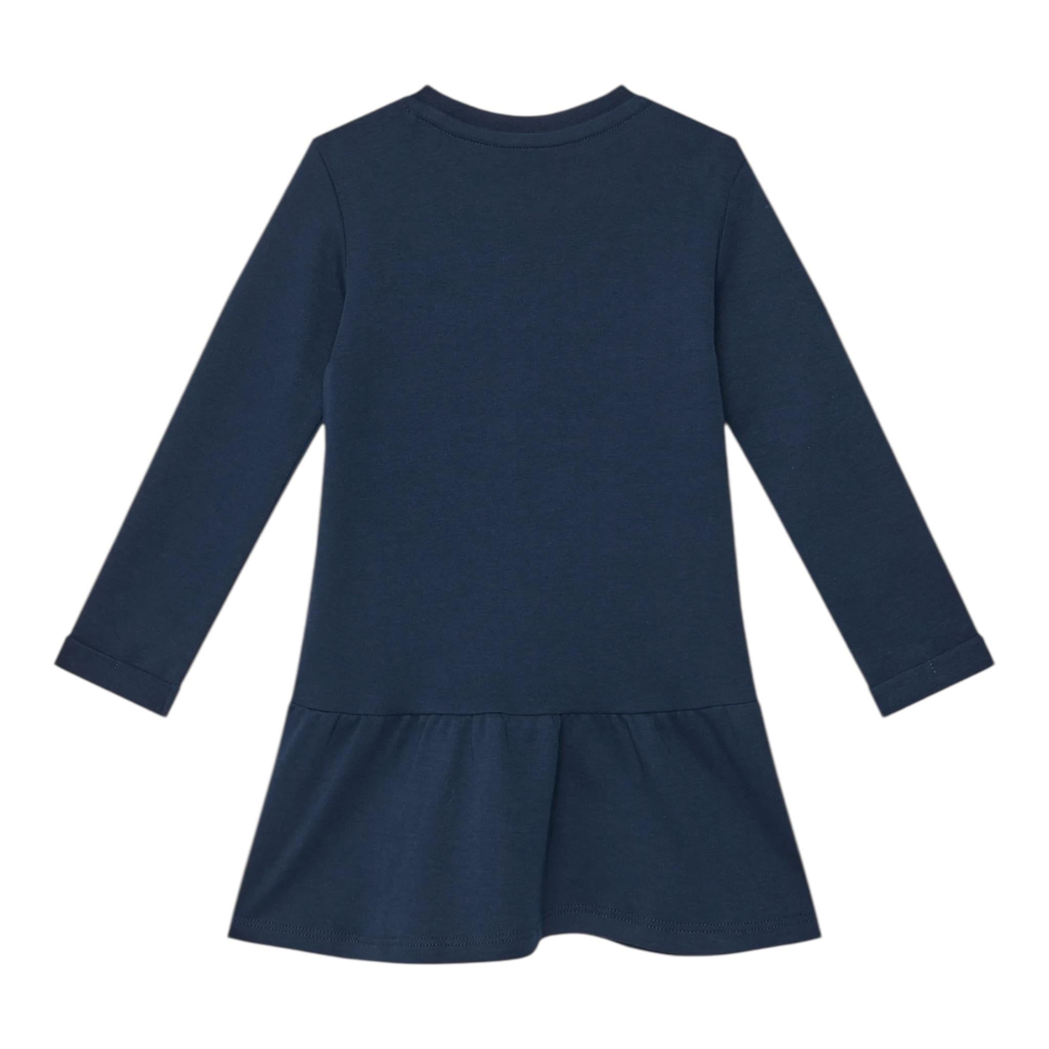 Guess Abito Manica Lunga Tinta Unita con Stampa per Bambina K3YK13KA6W4 BLU GUESS 