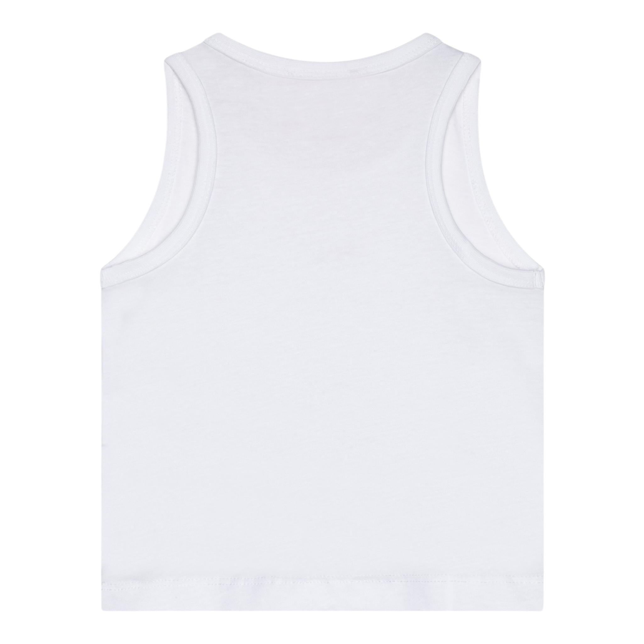 Diesel Canotta Tinta Unita con Logo per Bambina J02238 BIANCO DIESEL 