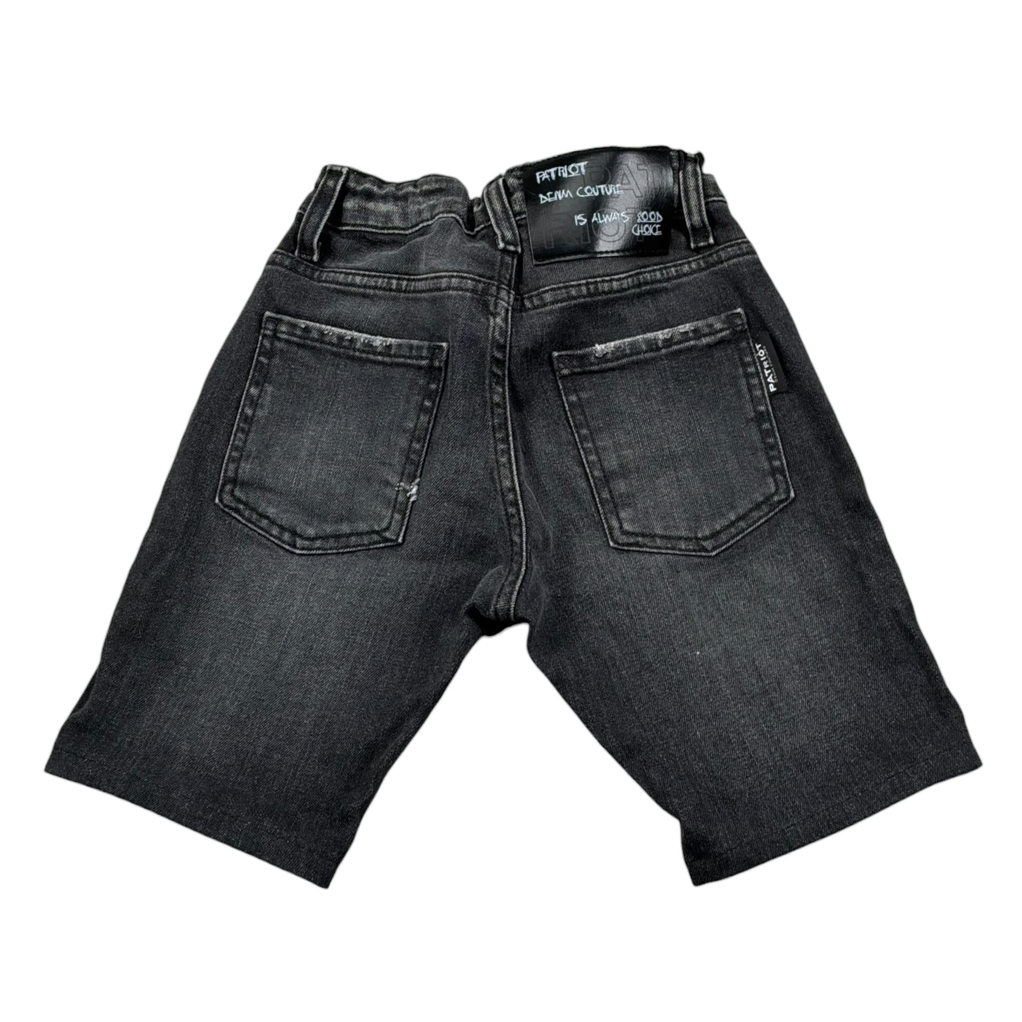 Patriot Bermuda In Denim Tinta Unita per Bambino PJ5S2SPCK08 NERO PATRIOT 