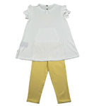Just Cavalli Completo 2 Pezzi T-Shirt-Leggins Bicolore per Neonata JIP26076VEN BIANCO/GIALLO JUST CAVALLI 
