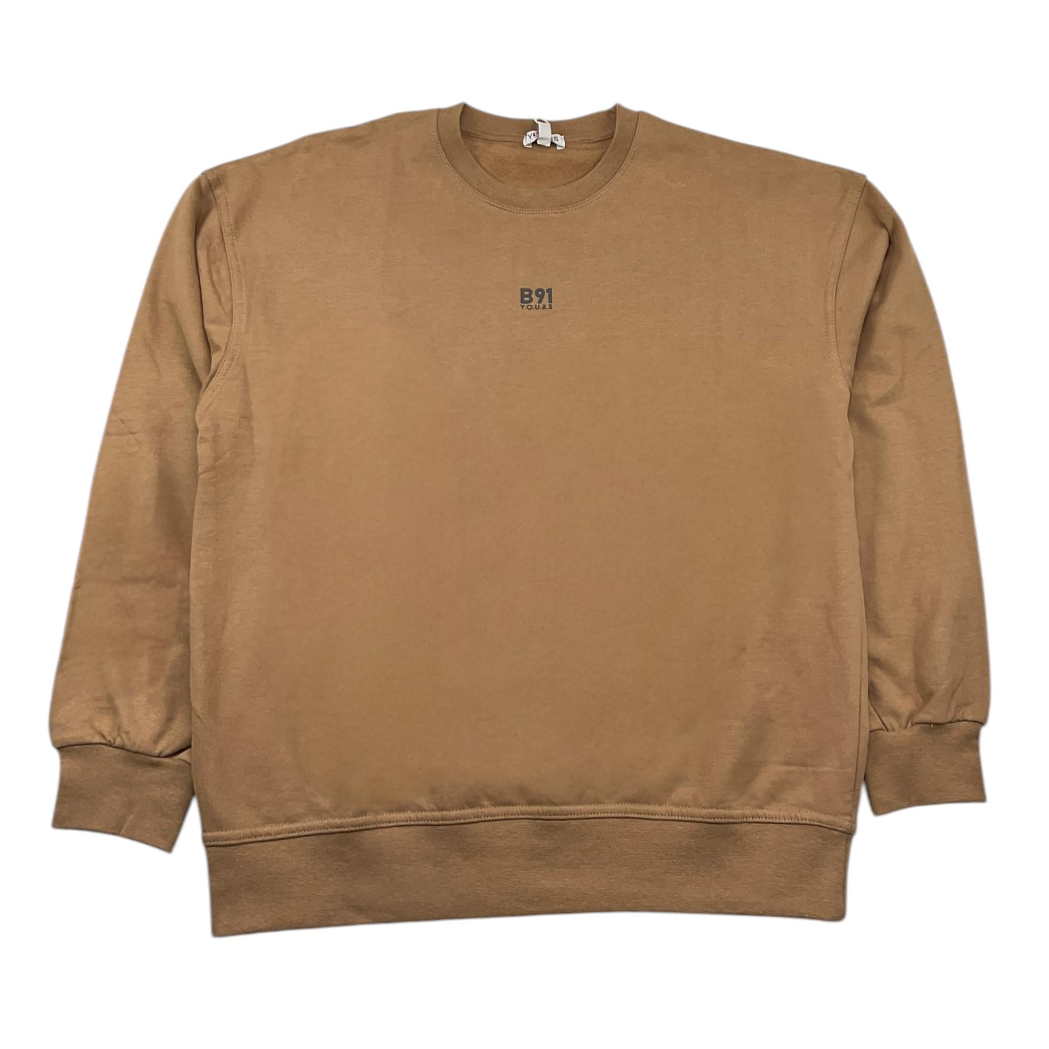 YOURS felpa chiusa girocollo tinta unita Biscotto per Bambino BY1482 BISCOTTO YOURS 