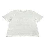 Pepe Feamo T-Shirt Girocollo Tinta Unita con Stampa per Bambina PG503140 BIANCO PEPE JEANS 
