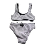 F**K Costume 2 Pezzi Tinta Unita Fascia-Slip per Bambina FJ25G1L06UFPK ROSA F**K 