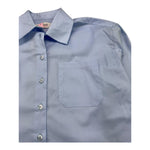 VICOLO camicia manica lunga tinta unita asimmetrica Azzurro per Bambina 3141CZ00037XX AZZURRO VICOLO 