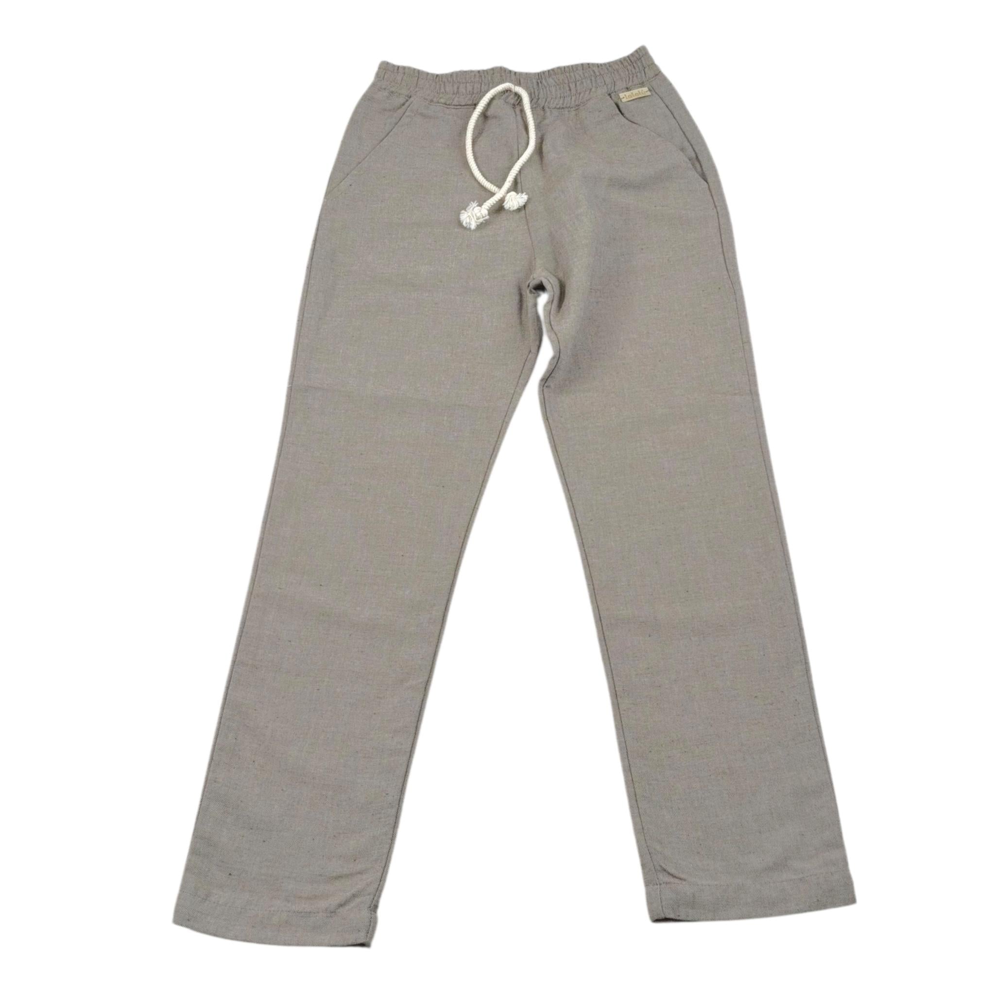 Lalalu' Pantalone Tinta Unita con Elastico In Vita per Bambino PTL130PB FANGO LALALU' 