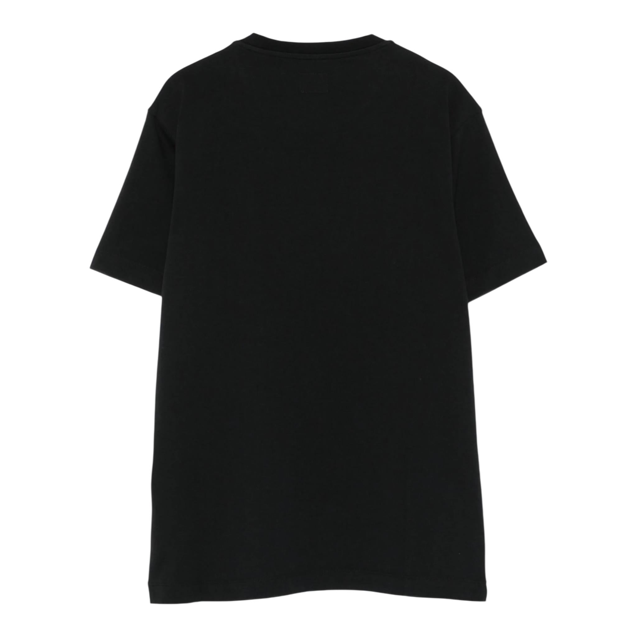 C.P. Company T-Shirt tinta unita con Stampa Nero per Bambino CBM008 NERO C.P. COMPANY 