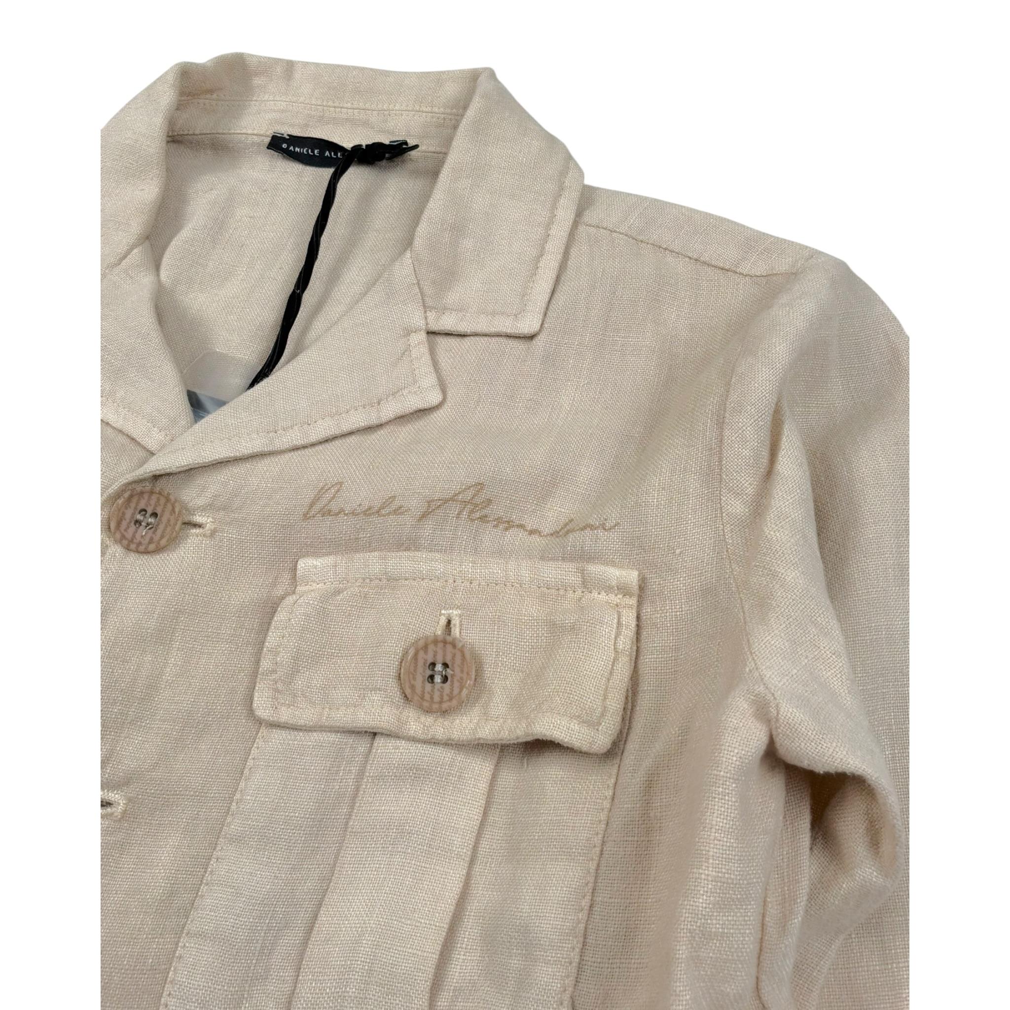 Daniele Alessandrini Camicia Tinta Unita con Tasche per Bambino 1235O1284 BEIGE DANIELE ALESSANDRINI 