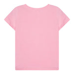 Guess T-Shirt Girocollo Tinta Unita con Stampa per Bambina K5GI14K6YW4 ROSA GUESS 