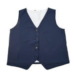 Nera 20.52 Gilet Tinta Unita con Bottoni per Bambino N15435 BLU NERA 20.52 