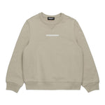 Dsquared2 Felpa Girocollo Tinta Unita con Stampa per Neonato DQ2860 BEIGE DSQUARED2 