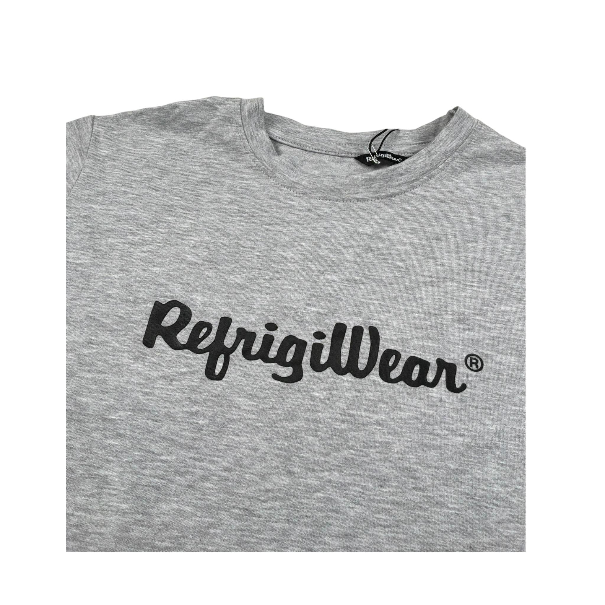 Refrigiwear T-Shirt Girocollo Tinta Unita Constampa per Bambino RW376 GRIGIO REFRIGIWEAR 