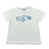 Malvi & Co T-Shirt Tinta Unita con Stampa per Neonato S24B205CAJJ BIANCO MALVI & CO 