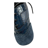 BABY WALKER scarpina tinta unita con lacci Blu per Neonato PB1067 BLU BABY WALKER 