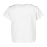 Liu Jo T-Shirt Girocollo Tinta Unita con Brillantini per Bambina GA5066 BIANCO LIU JO 