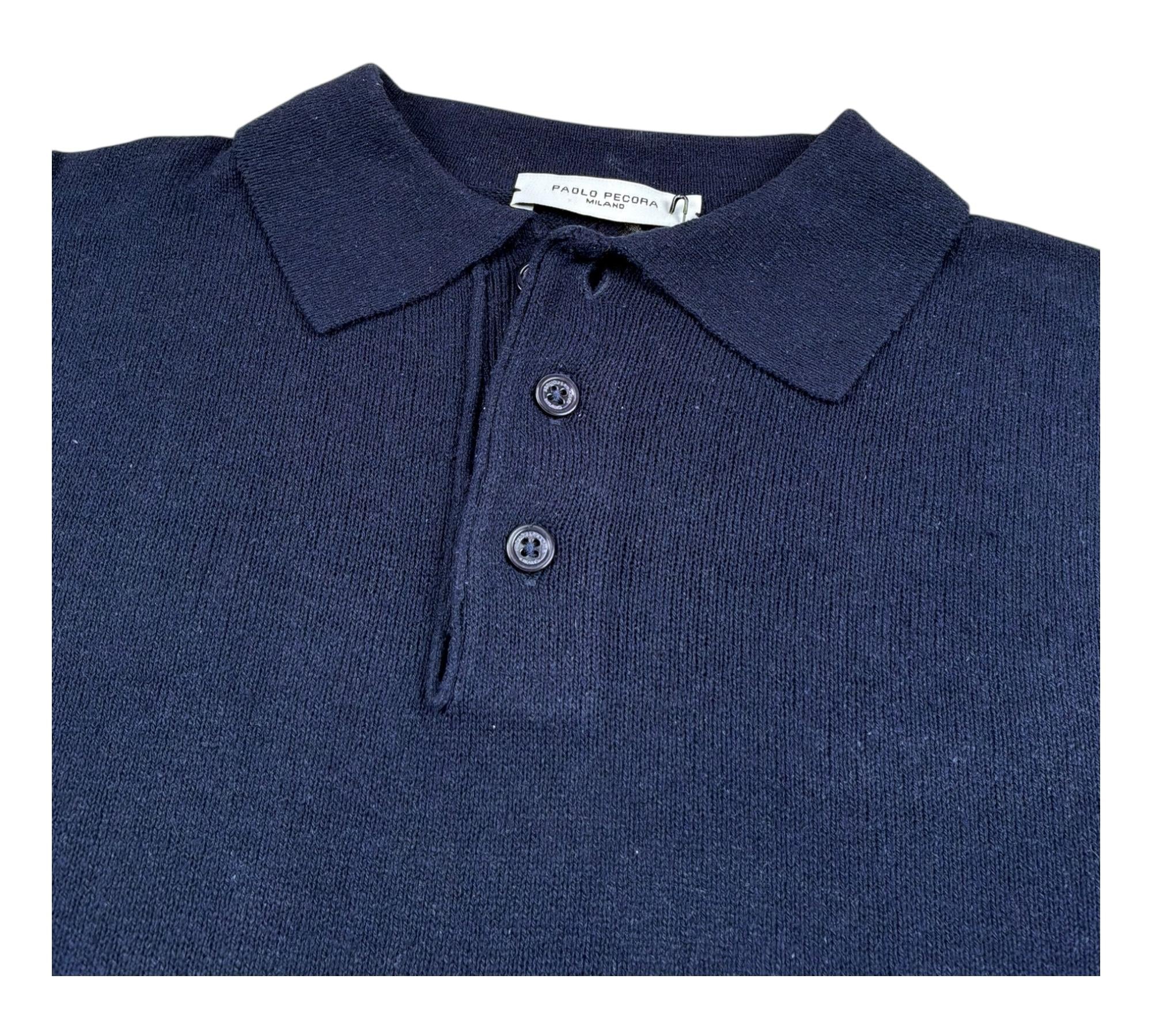 Paolo Pecora Polo Mezza Manica Tinta Unita per Bambino PP4283 BLU PAOLO PECORA 