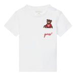 Guess T-Shirt Gircollo Tinta Unita con Stampa per Neonato I5RI03I3Z14X BIANCO GUESS 