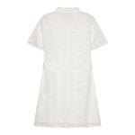 Michael Kors Abito Mezza Manica Tinta Unita con Ricami per Bambina R30295X BIANCO MICHAEL KORS 