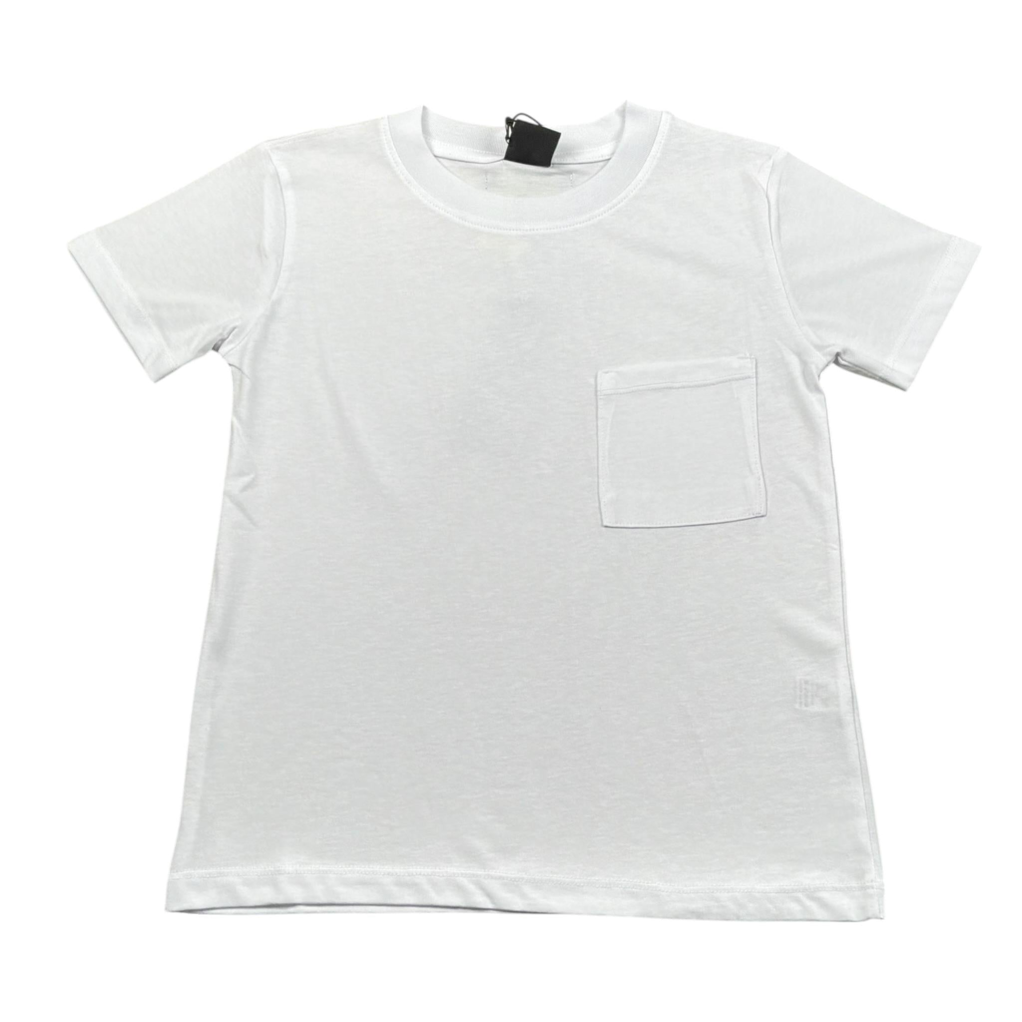 4Giveness T-Shirt Tinta Unita Girocollo per Bambina FGC4077 BIANCO 4GIVENESS 