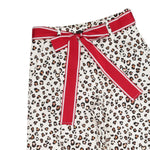 Monnalisa Pantalone Tinta Unita con Fantasia Maculata per Bambina 11E421 BIANCO MONNALISA 