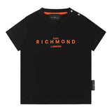 John Richmond T-Shirt Girocollo tinta unita con Stampa Nero per Bambino RIP25014TSJXXXX NERO JOHN RICHMOND 
